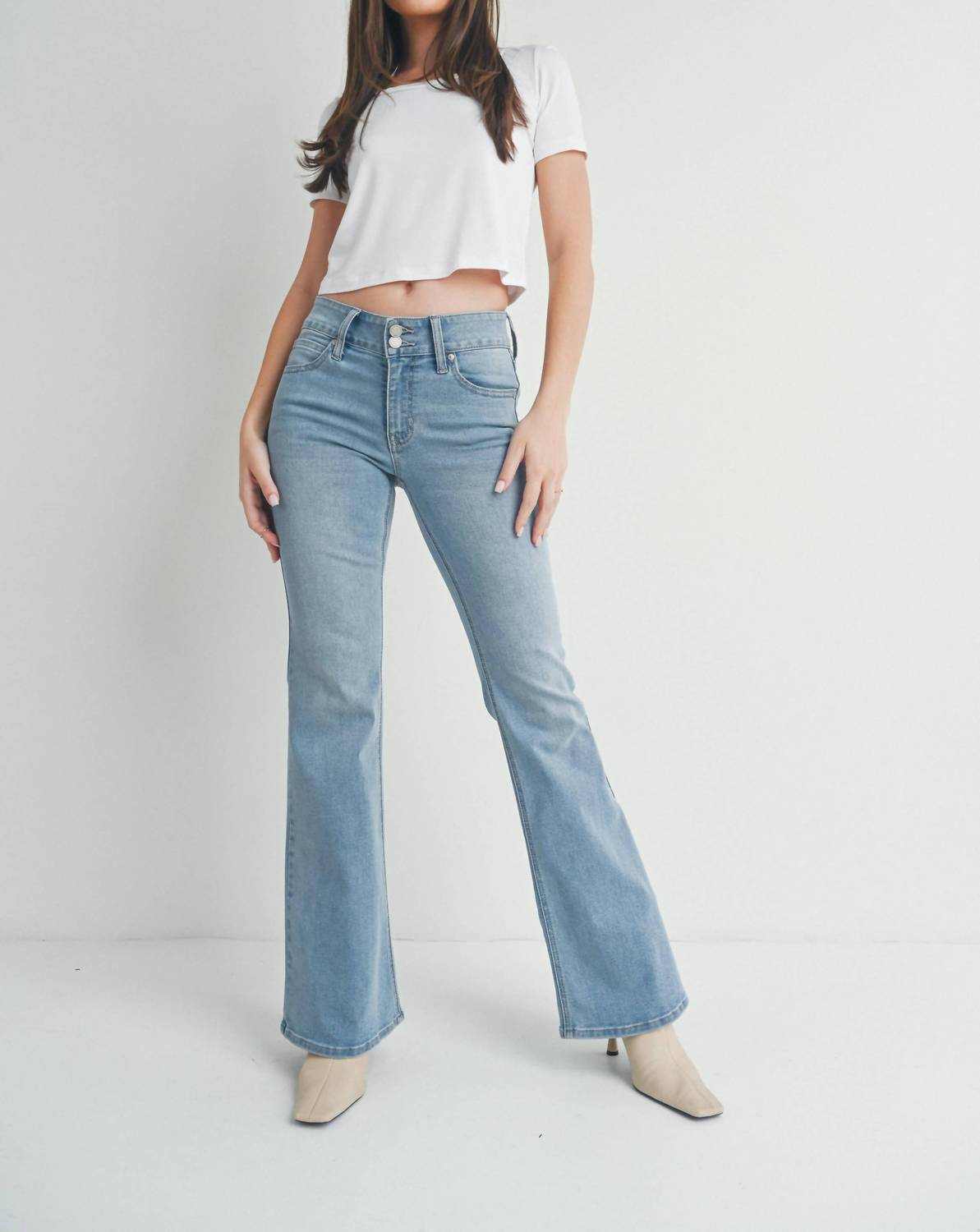 Jbd. - Double Button Flare Jeans