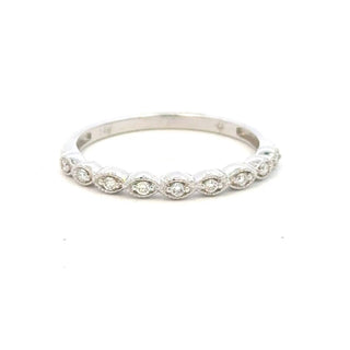 Aamiaa - 0.09 Carat Natural Diamond Milgrain Bezel Band
