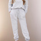 La Society - Half Zip Pullover Top & Drawstring Joggers Set