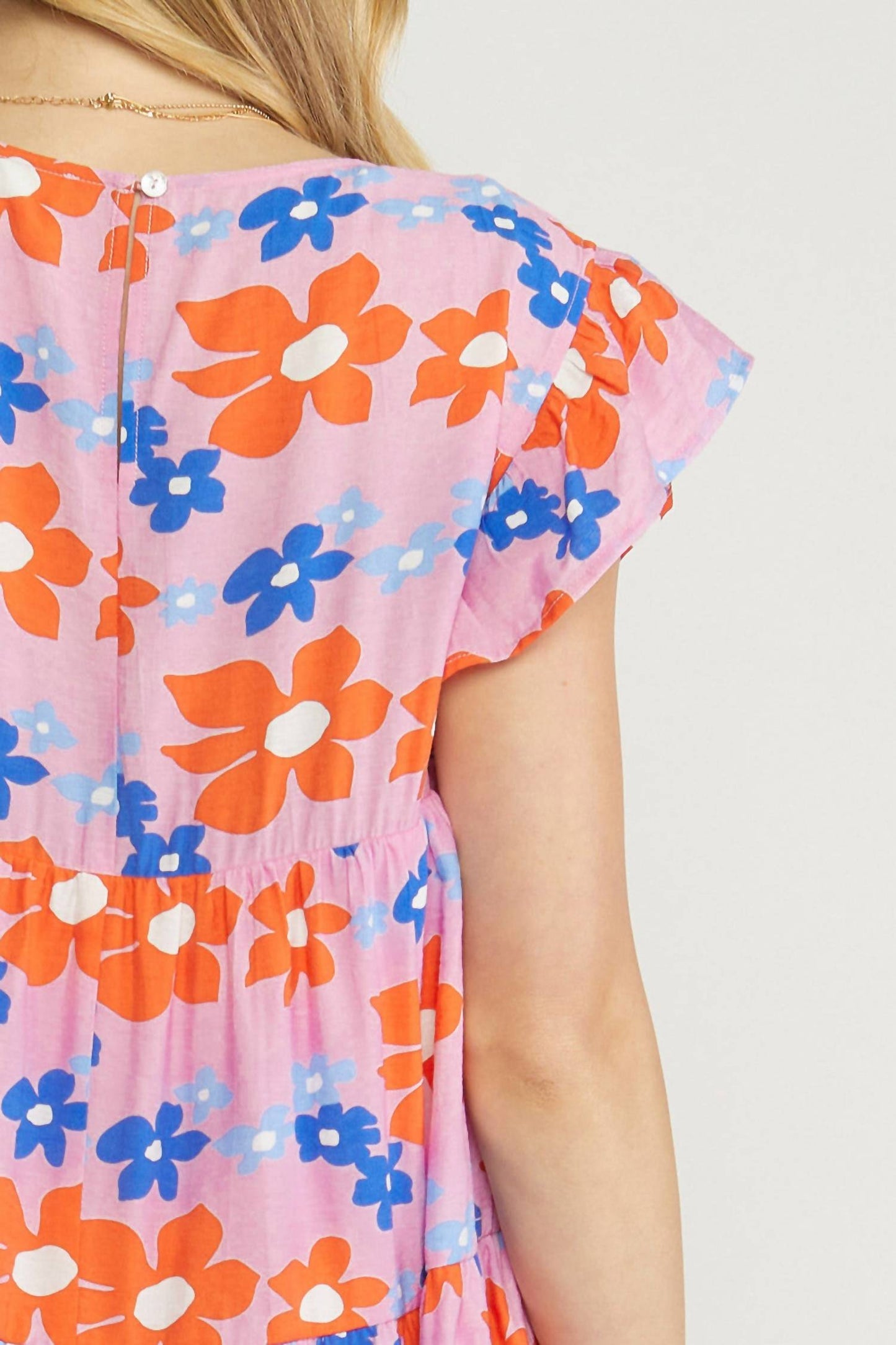 Entro - Floral Tiered Babydoll Dress