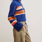 Free People - Striped Greta Half Zip Sweater