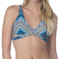 Lucky Brand - Chevron Faux Wrap Bikini Top