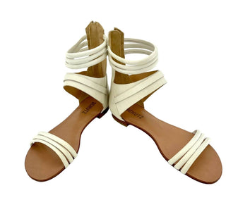 Schutz - Women's Soft Leather Strappy Gladiator Flat Sandals