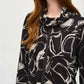 Joseph Ribkoff - Abstract Print Top