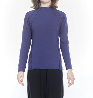 Matthildur - Emilia Contrast Stitching Long Sleeve Top