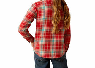 Ariat - Girls' Barn Plaid Long Sleeve