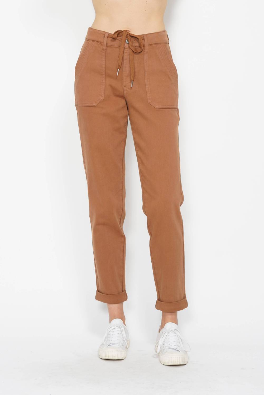 Judy Blue - High Waist Garment Dyed Cuffed Jogger