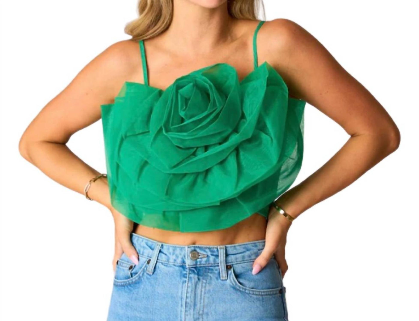 Buddylove - Petal Flower Appliqué Tank Top