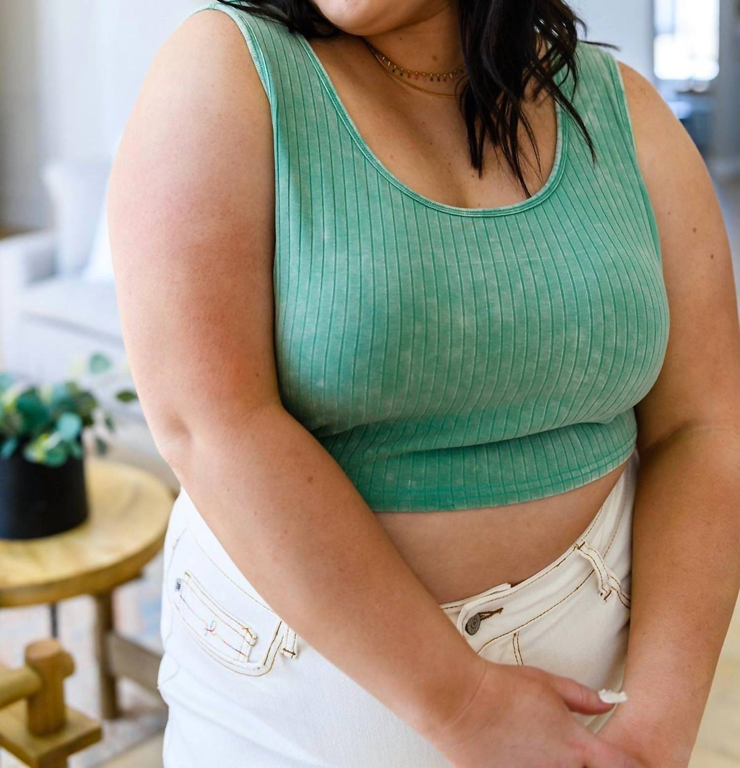 White Birch - Get On My Level Cropped Cami