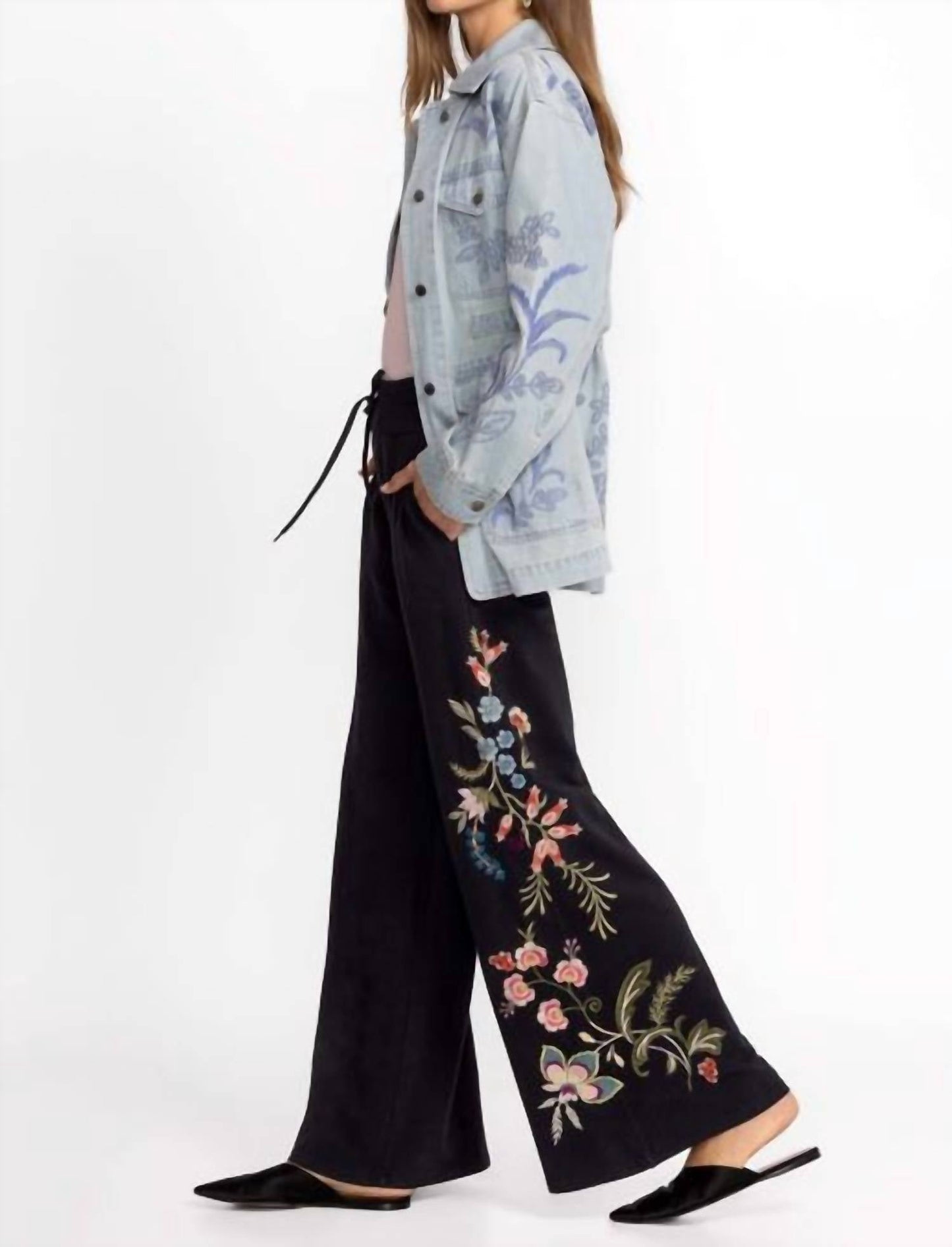 Johnny Was - FRENCH TERRY SEAMED PANT
