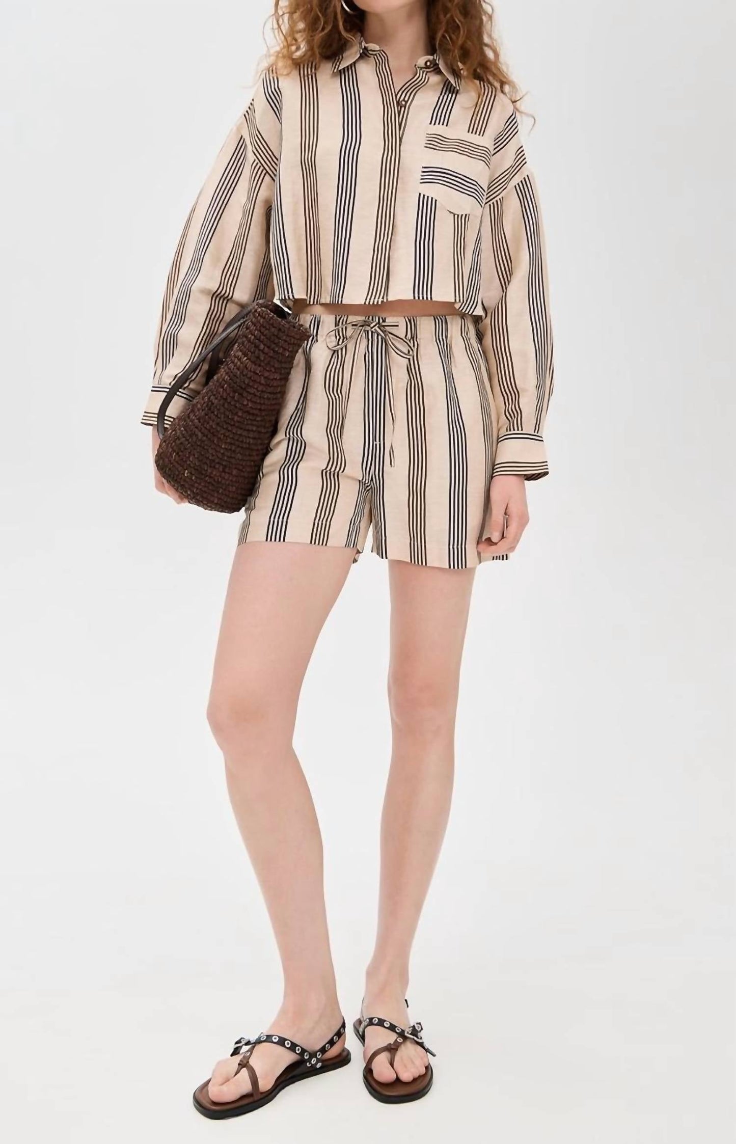 Rag & Bone - Rag & Bone Logan Linen Beach Short