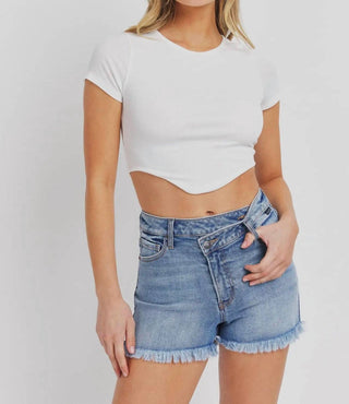 Cello - High Rise Mom Shorts