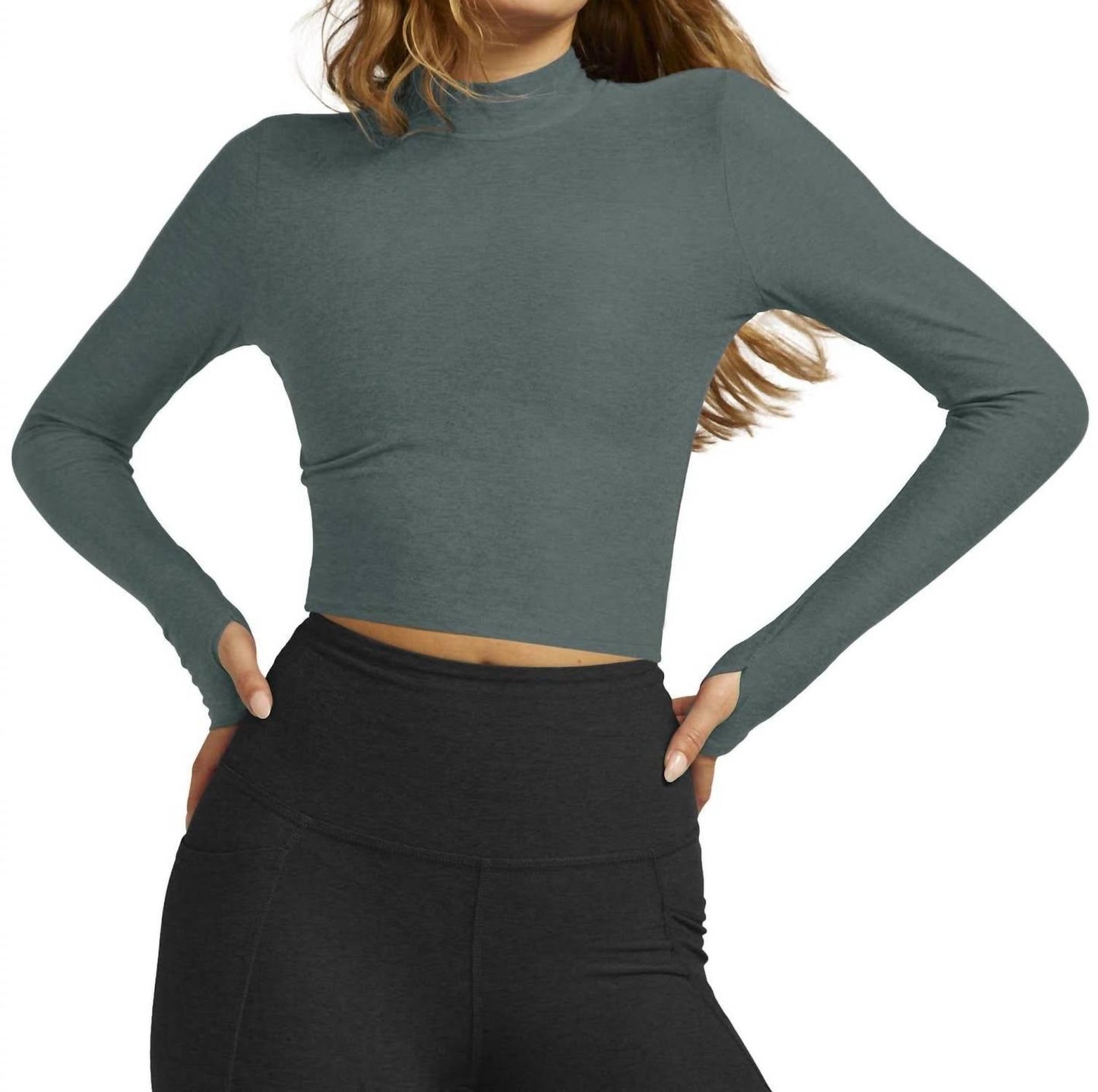 Beyond Yoga - Featherweight Moving On Cropped Pullover