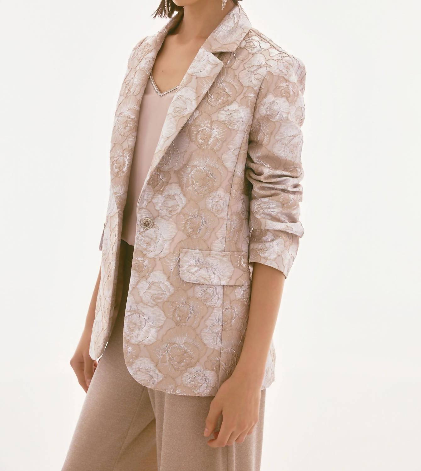 Joseph Ribkoff - Floral Long Sleeve Blazer Jacket