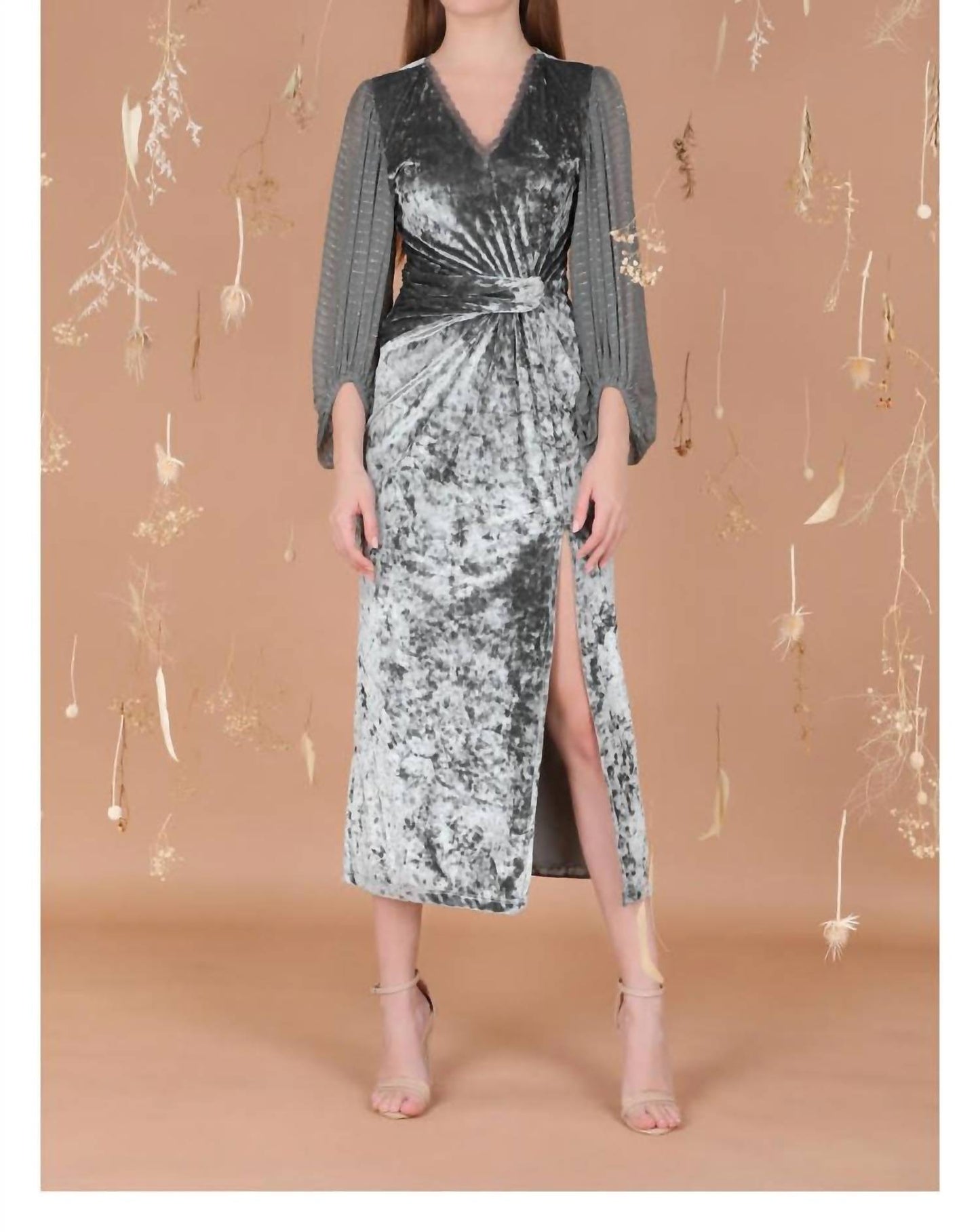-Bl^Nk- - Heavenly Crushed Velvet Dress