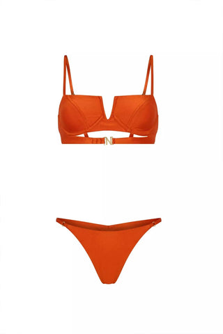 Nelblu - Era Brassiere-like Bikini Top And Bottom Set
