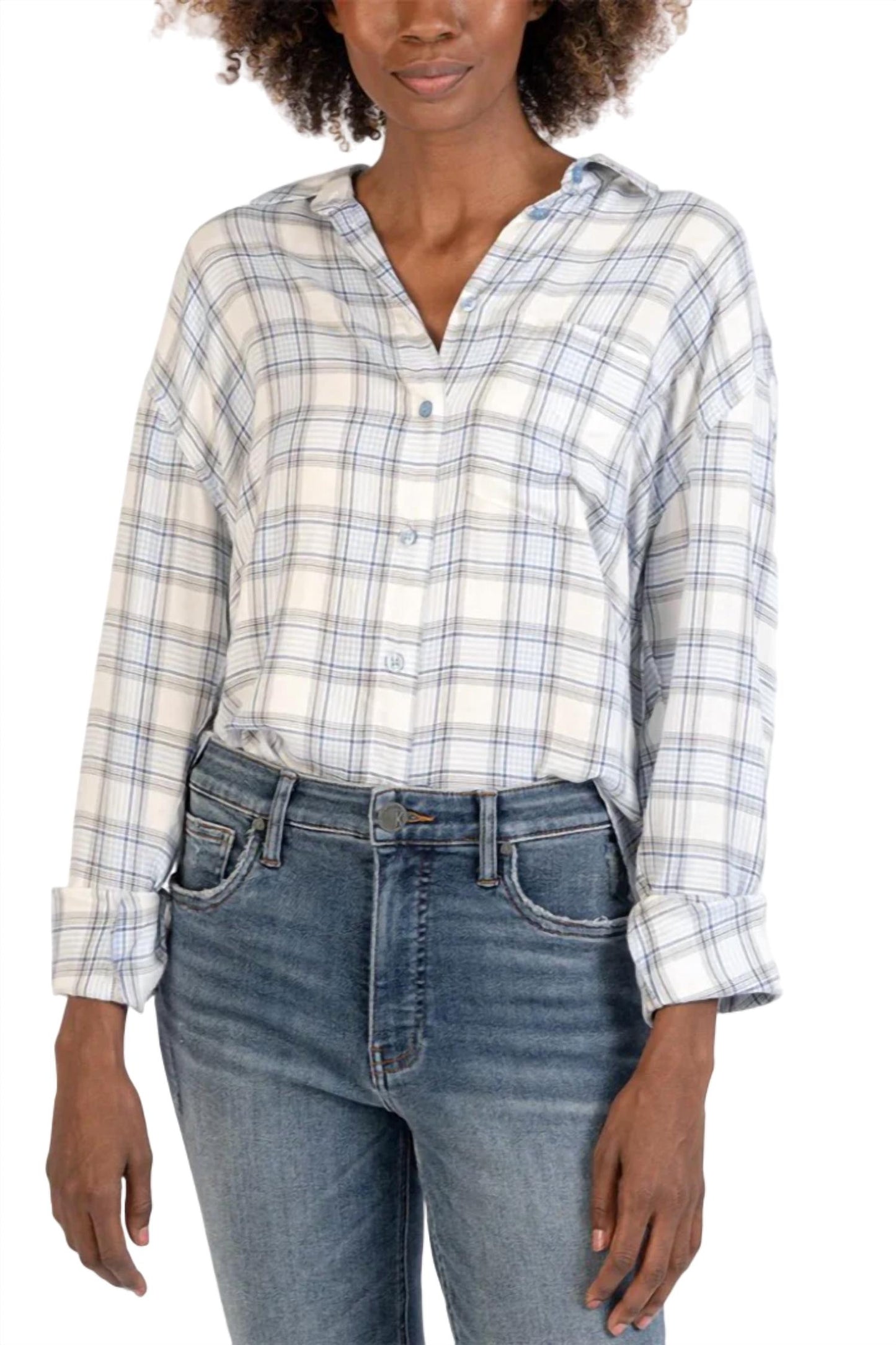 Kut From The Kloth - Alcott Crop Button Down