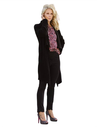 Elan - Patrice Drape Front Cardigan