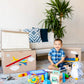 A Nice House - Awesome Airplane Appliquéd, Collapsible Toy Box and Storage Box
