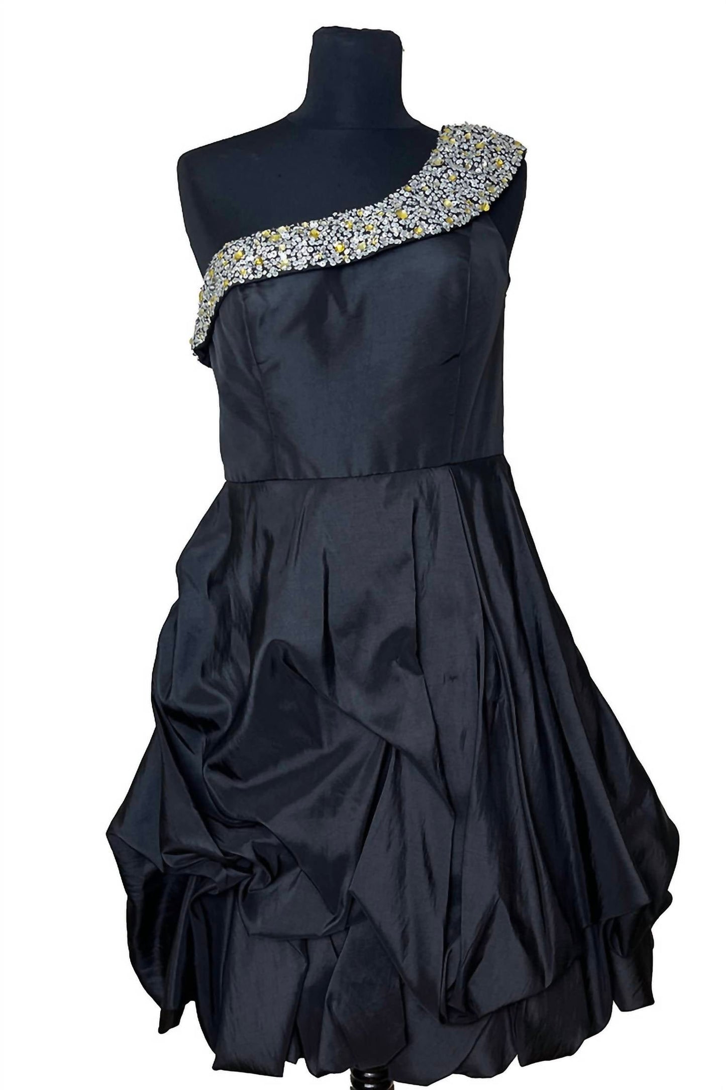 Basic Ii - Women's One Shoulder Taffetta Dress