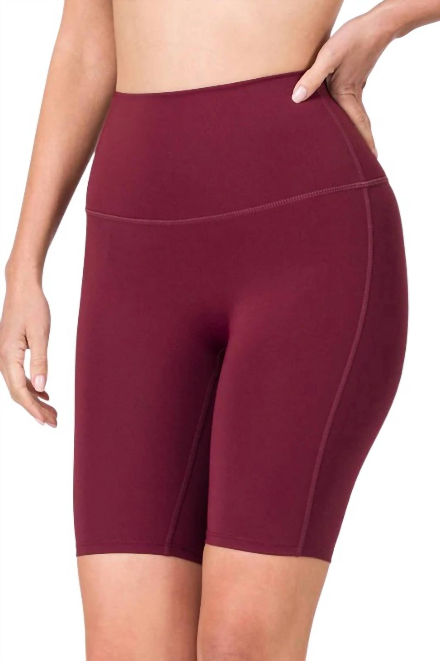 Zenana - Athletic High Waist Biker Shorts