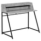 Computer Desk for Home Office with Marble Look and Storage Shelves