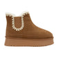 Ccocci - Women's Crochet Platform Boot