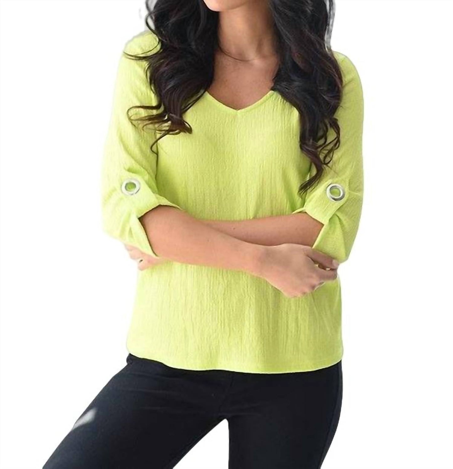 French Kyss - Janelle Grommet Sleeve Top
