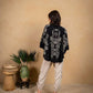 Paparazzi - Women's Embroidered Tie Front Blouse