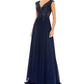 Mac Duggal - Embellished Bodice Cap Sleeve Dress