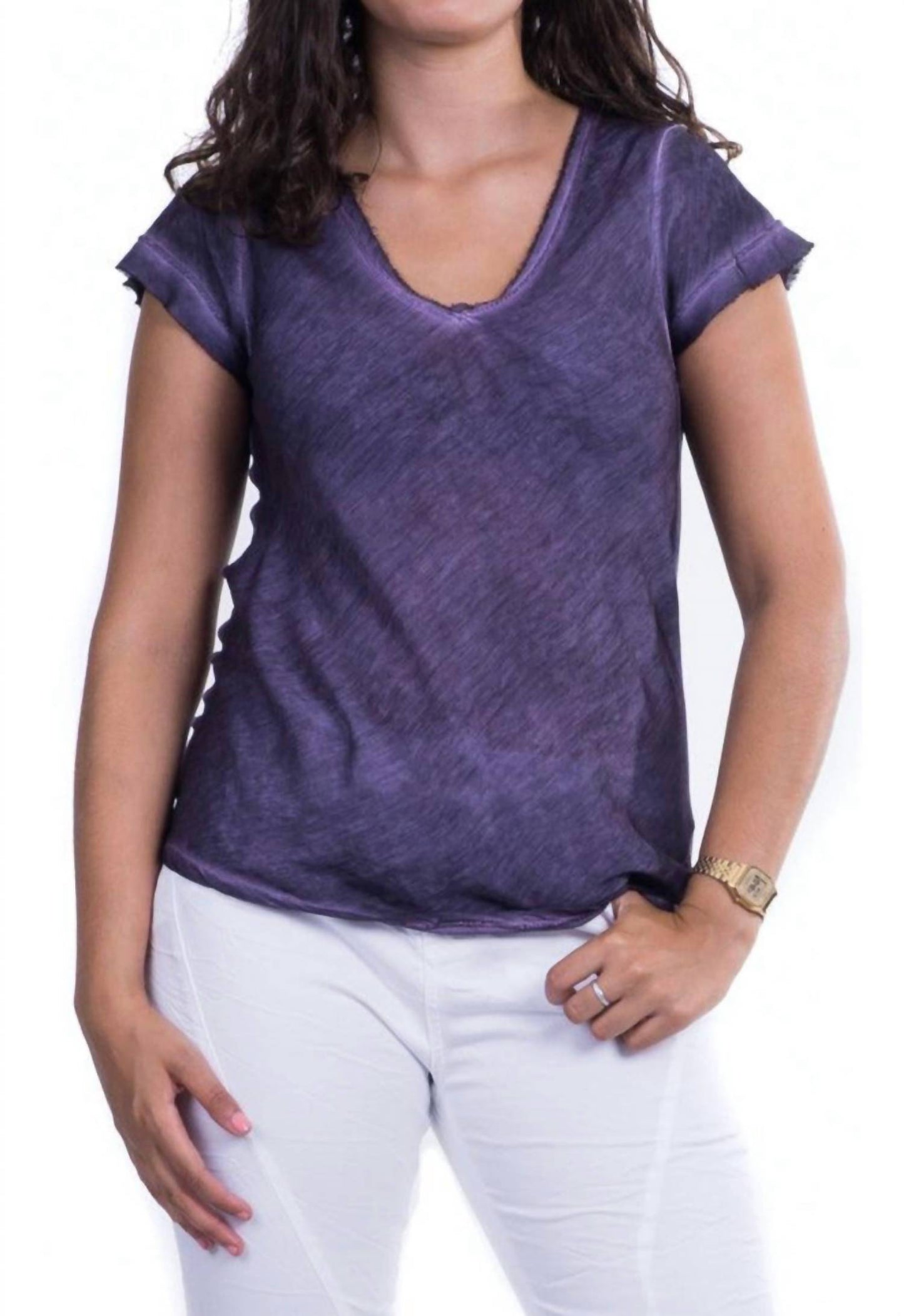 Gigi Moda - Bella Vita V Neck T-shirt