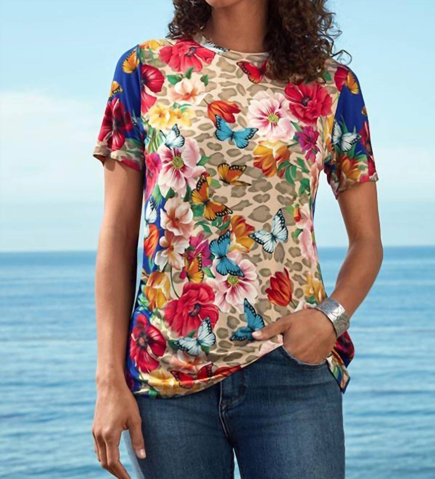 Johnny Was - Janie Swing Tee - Mayflower