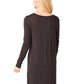 Atm - LONG SLEEVE V SLUB DRESS