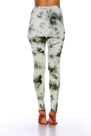 White Mark - Tie Dye Skirted Leggings