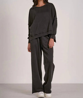 Elan - Elastic Waist Band Wide Leg Pants