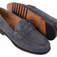 Martin Dingman - Men's Distressed Suede Penny Loafers