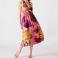 Steve Madden - Piper Stretch Smocked Waist Halter Tie Midi Dress