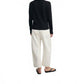 Enza Costa - Linen Open Knit Crewneck Sweater
