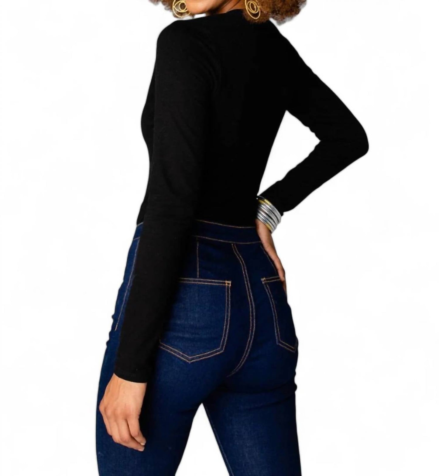 Buddylove - Ivy Henley Button Front Bodysuit