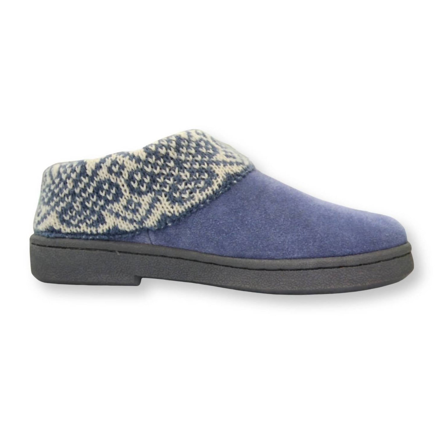 Clarks - Women's Knitted Sweater Collar Suede Slippers