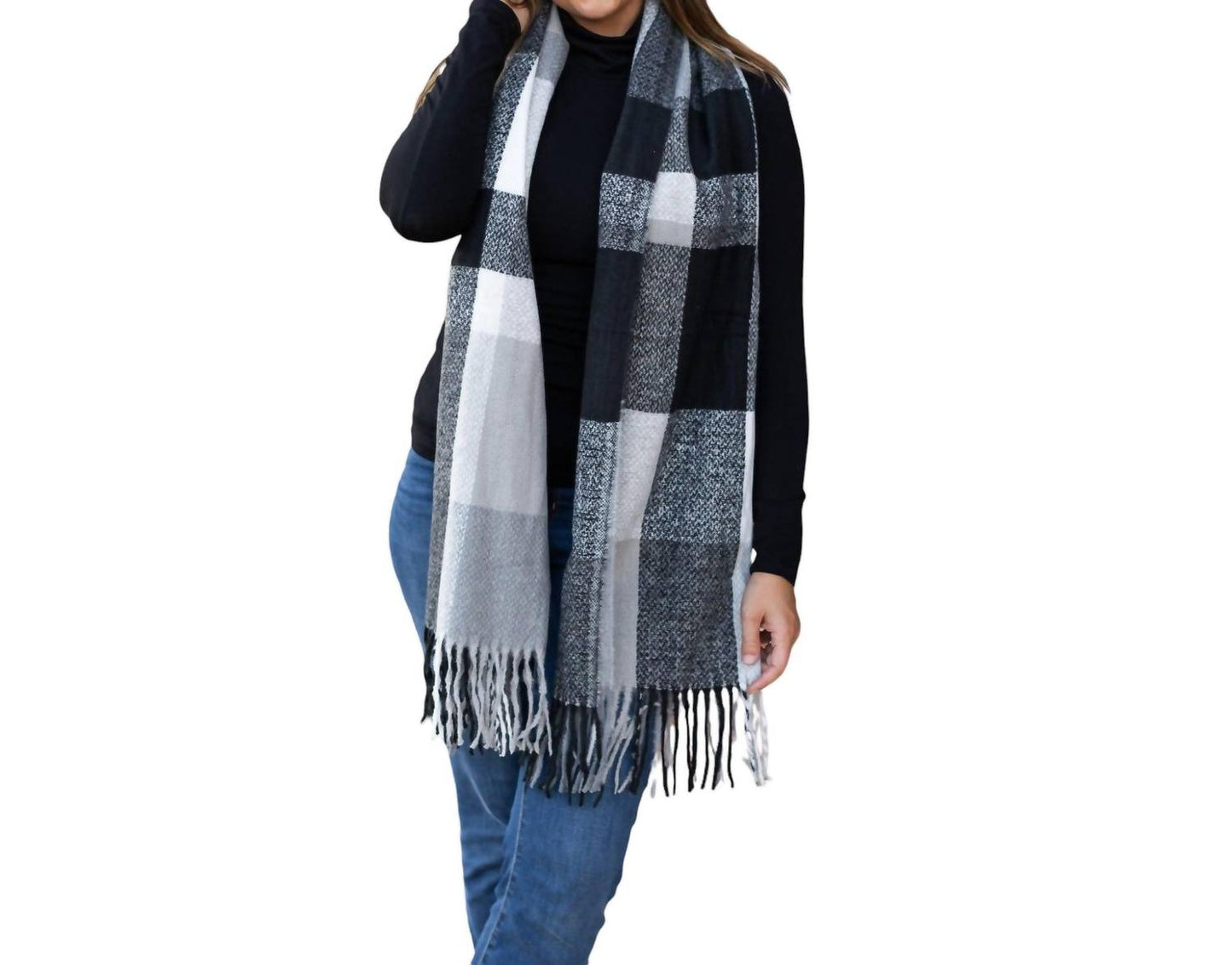 Julia Rose - Colorful Plaid Knit Scarf Collection