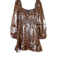 Paige - Noah Metallic Dress Long Sleeve Mini
