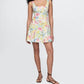Gap - Sleeveless Square Neck Linen-blend Mini Dress