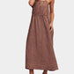 Amente - Front Shirring Gingham Cami Midi Dress