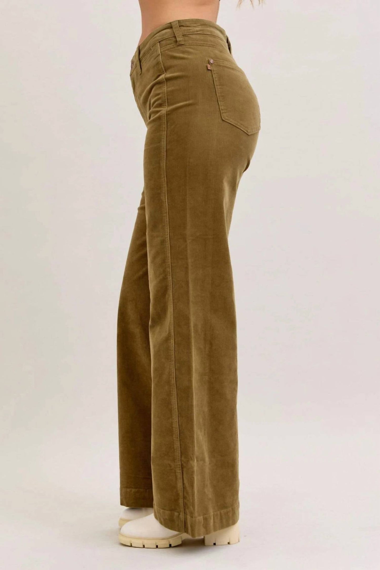 Judy Blue - High Waist Corduroy Retro Wide Leg Bottoms