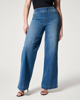 Spanx - SEAMED FRONT WIDE LEG JEANS