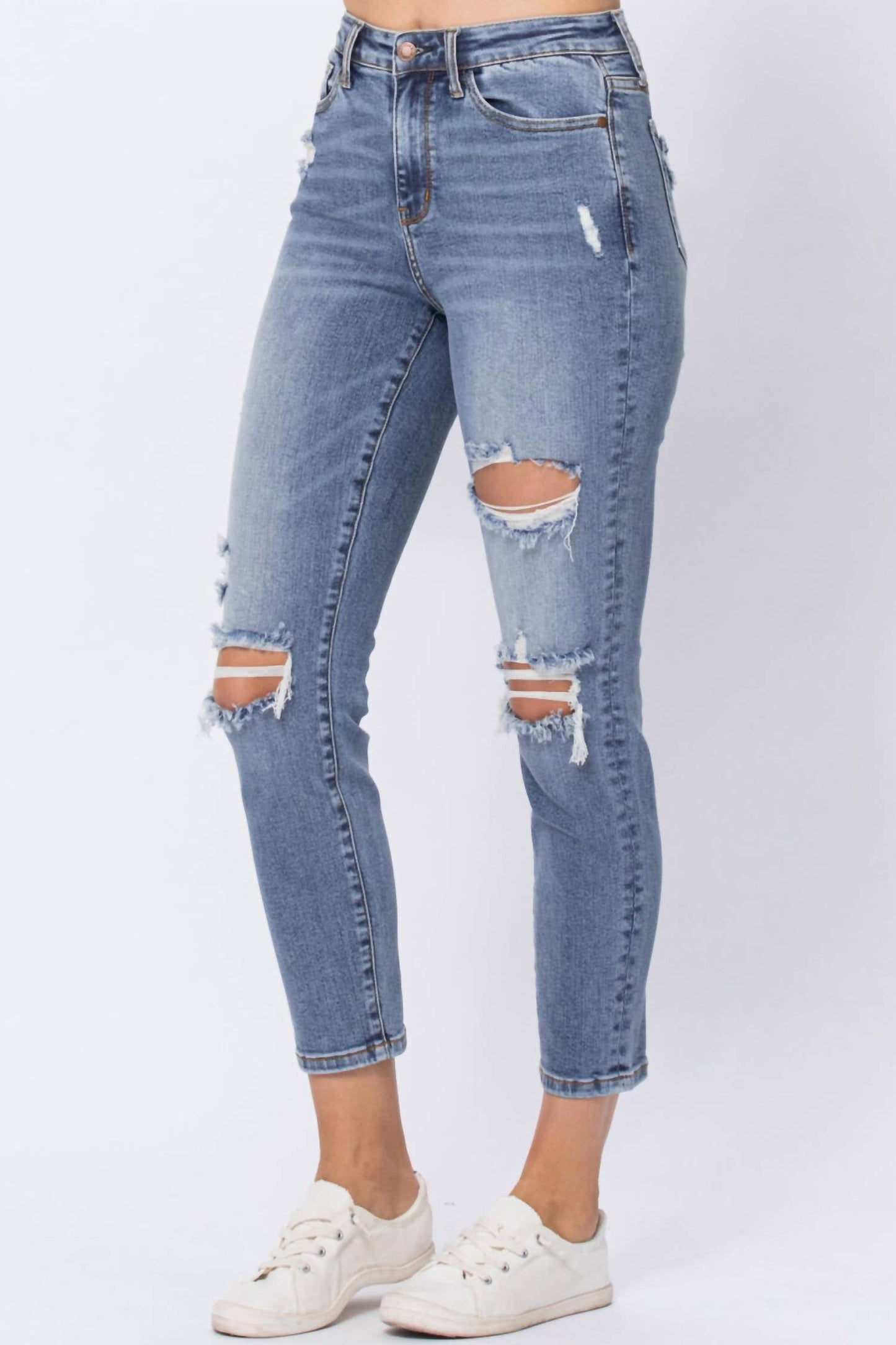 Judy Blue - Destroyed Slim Fit Jean