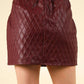 Very J - Textured Faux Leather Mini