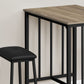 3 Pieces Dining Set, Counter Height, Rectangular, Small, Contemporary & Modern