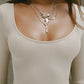 Joah Brown - Classic Scoop Ribbed Long Sleeve Top